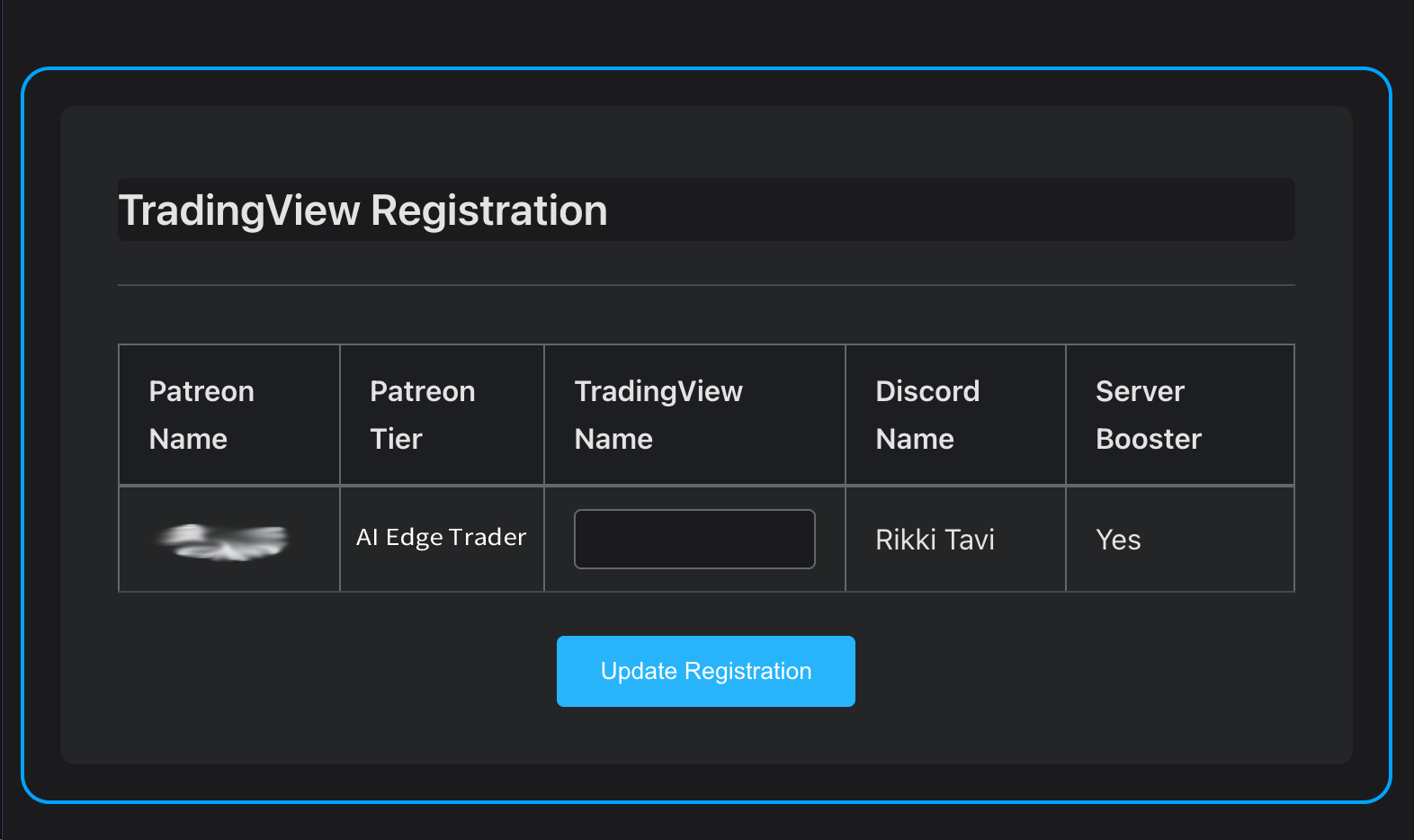 Indicator Registration Form - part 3